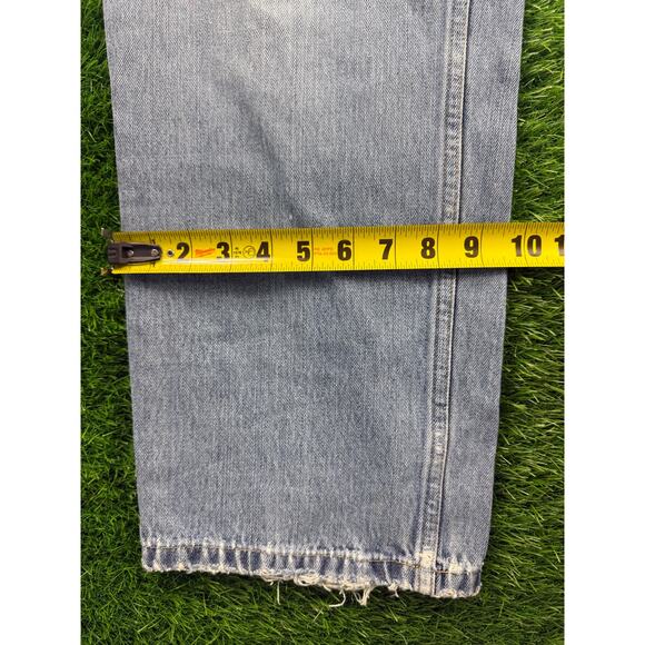 Nautica NS83 J-Class Jeans Men’s 34x30 Relaxed Fit Light Wash Denim Frayed Hem - Picture 10 of 13